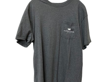 Grey Top Short Sleeve Clothes Mentor, Size L For Discount