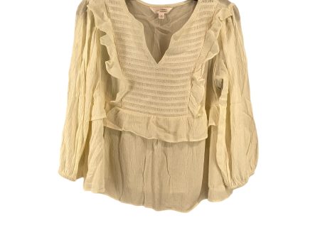 Ivory Top 3 4 Sleeve Lc Lauren Conrad, Size S Supply