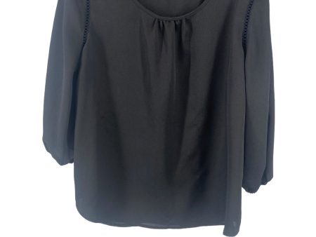 Black Top 3 4 Sleeve Haute Monde, Size L Supply