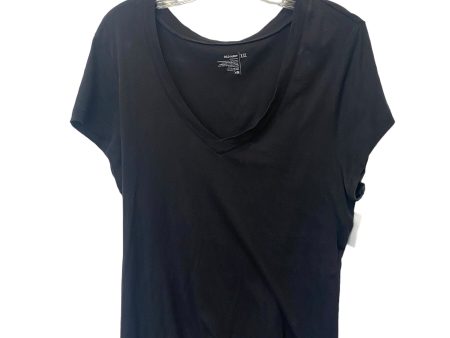 Black Top Short Sleeve Basic Old Navy, Size Xxl For Cheap