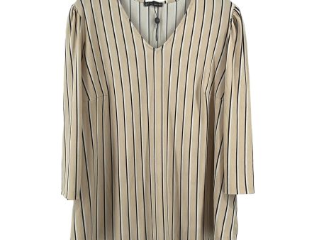 Striped Pattern Top 3 4 Sleeve Adrianna Papell, Size 1x Online