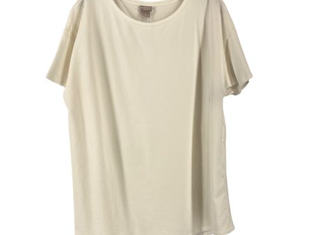 White Top Short Sleeve Chicos, Size 3 Supply