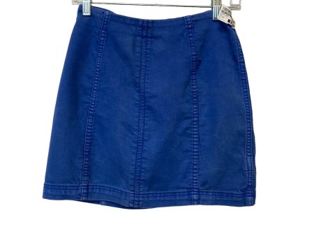 Blue Denim Skirt Mini & Short Free People, Size 6 Fashion