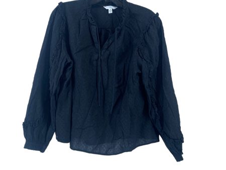 Black Top Long Sleeve Time And Tru, Size M Online