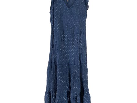 Blue Dress Casual Maxi Clothes Mentor, Size M Supply