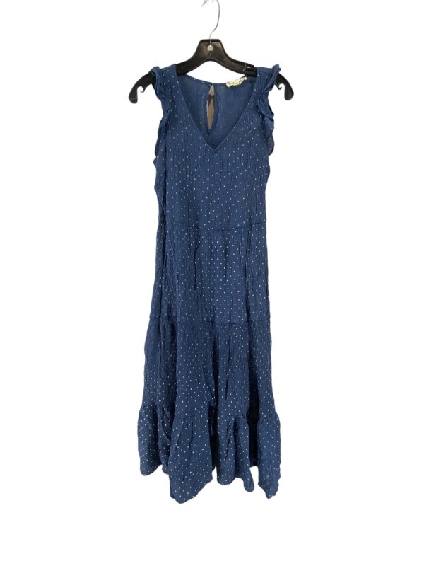 Blue Dress Casual Maxi Clothes Mentor, Size M Supply