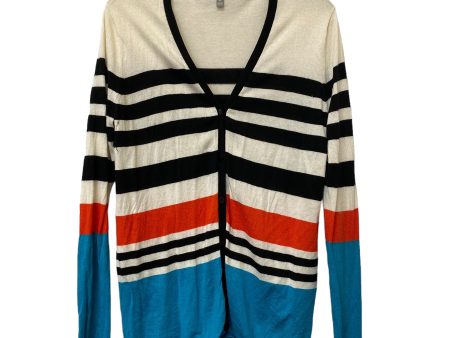 Striped Pattern Sweater Cardigan Cashmere Neiman Marcus, Size M For Discount