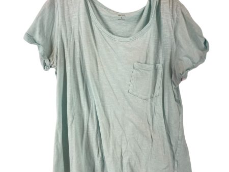 Aqua Top Short Sleeve Basic Ana, Size L Discount