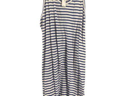 Striped Pattern Dress Casual Midi J. Crew, Size L Online Hot Sale