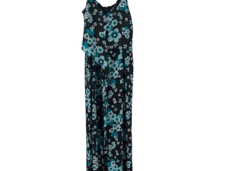 Black & Blue Jumpsuit Michael By Michael Kors, Size S Fashion