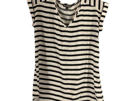 Black & White Top Short Sleeve Express, Size Xs Sale