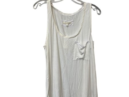 White Top Sleeveless Anthropologie, Size L Sale