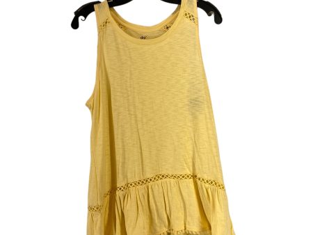 Yellow Top Sleeveless Dip, Size M Online Sale