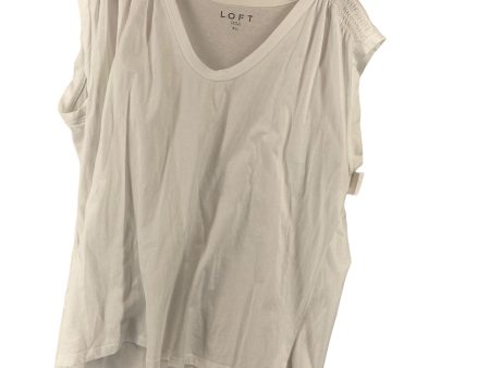 White Top Sleeveless Loft, Size Xl For Discount