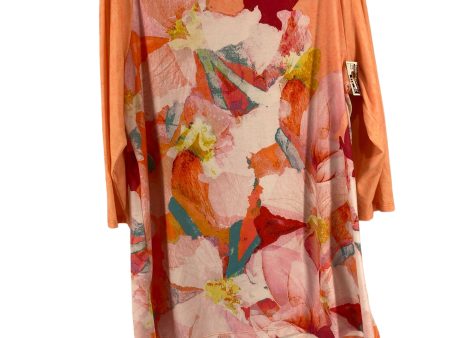 Floral Print Tunic 3 4 Sleeve Zenergy By Chicos, Size 2 Discount