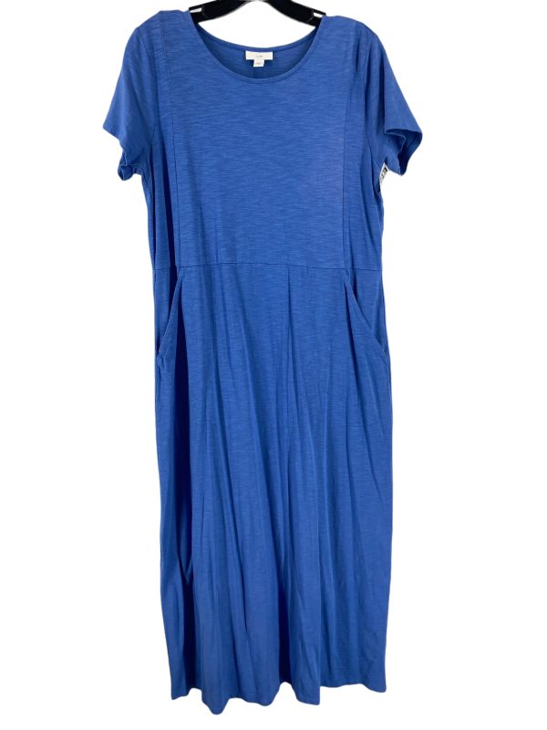 Blue Dress Casual Maxi J. Jill, Size M Supply