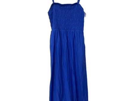 Blue Dress Casual Maxi Old Navy, Size S Supply