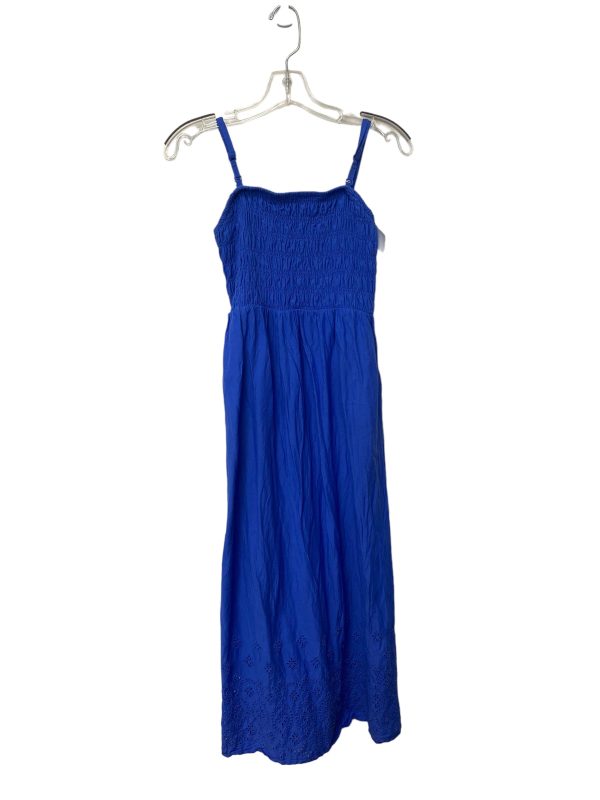 Blue Dress Casual Maxi Old Navy, Size S Supply