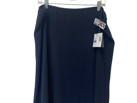 Navy Skirt Midi Sag Harbor, Size 18 Hot on Sale