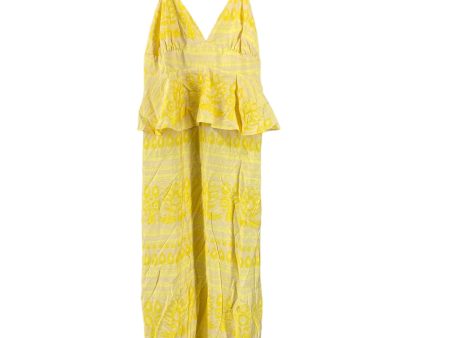 Yellow Dress Party Long Clothes Mentor, Size 12 Discount