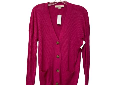 Pink Cardigan Loft, Size S Online Sale