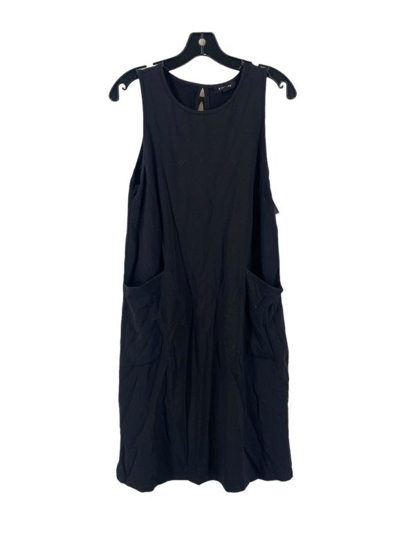 Black Dress Casual Midi Clothes Mentor, Size Xs Online Sale