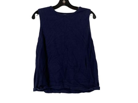 Navy Top Sleeveless Basic Croft And Barrow, Size Xl Online Hot Sale