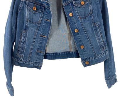 Blue Denim Jacket Denim Loft, Size Xxs Online Sale