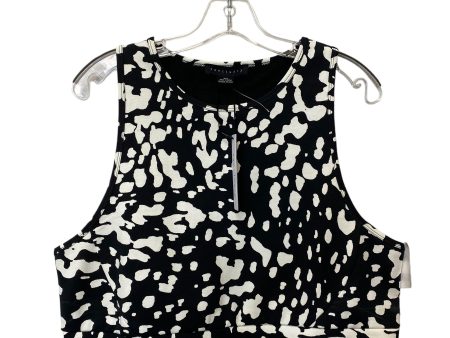 Black & White Top Sleeveless Sanctuary, Size 2x Discount