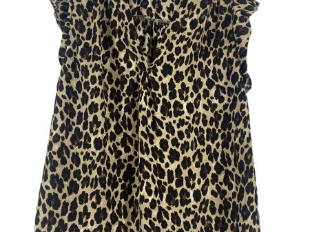 Animal Print Blouse Sleeveless Chaus, Size S For Cheap