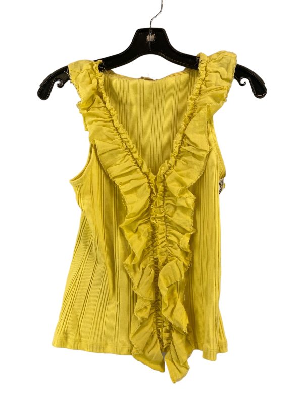 Yellow Top Sleeveless Pilcro, Size S Cheap