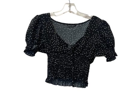 Black Top Short Sleeve Shein, Size M For Discount