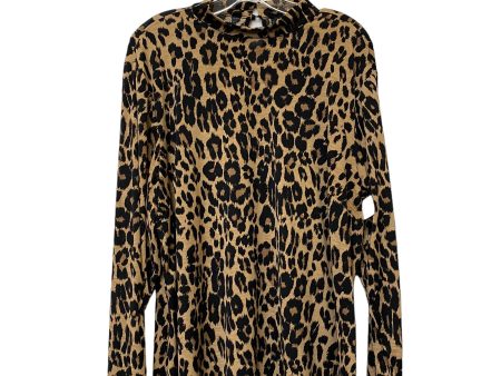 Animal Print Top Long Sleeve Lane Bryant, Size 22 Online Hot Sale