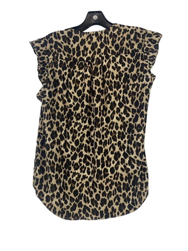 Animal Print Blouse Sleeveless Chaus, Size S For Cheap