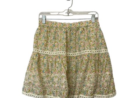 Floral Print Skirt Mini & Short Clothes Mentor, Size L Cheap