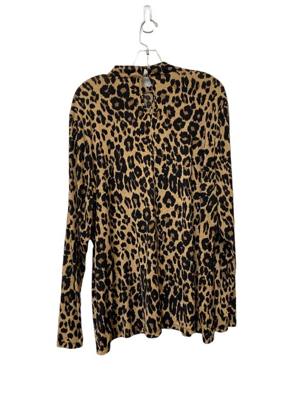 Animal Print Top Long Sleeve Lane Bryant, Size 22 Online Hot Sale