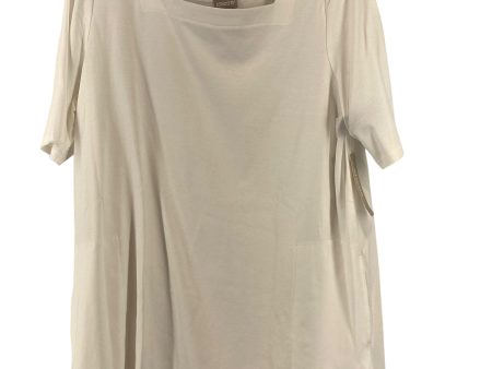 White Top Short Sleeve Chicos, Size 2 Online