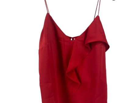 Red Blouse Sleeveless Lush, Size L Hot on Sale