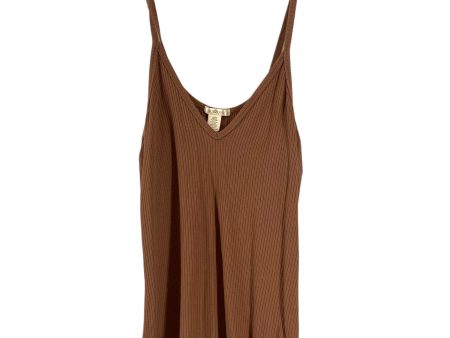 Brown Tank Top Bozzolo, Size L on Sale