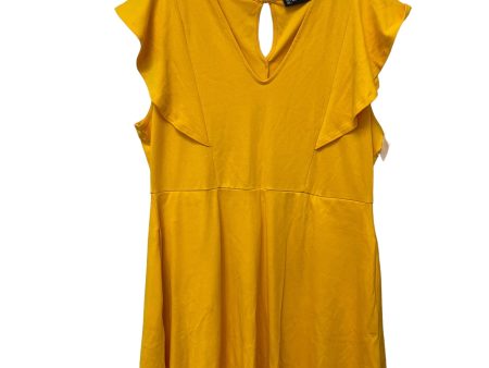 Yellow Dress Casual Short Clothes Mentor, Size Xl Online Sale