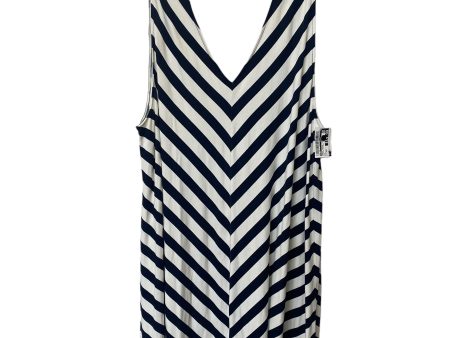 Striped Pattern Dress Casual Midi Loft, Size Xxl For Cheap