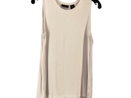 White Top Sleeveless Adrienne Vittadini, Size M Cheap