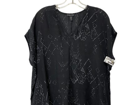 Black Top Short Sleeve Eileen Fisher, Size M For Cheap