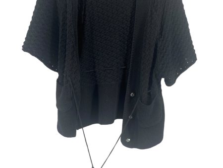 Black Sweater Short Sleeve Clothes Mentor, Size M For Sale