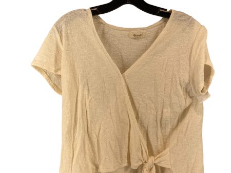 White Top Short Sleeve Madewell, Size M For Discount