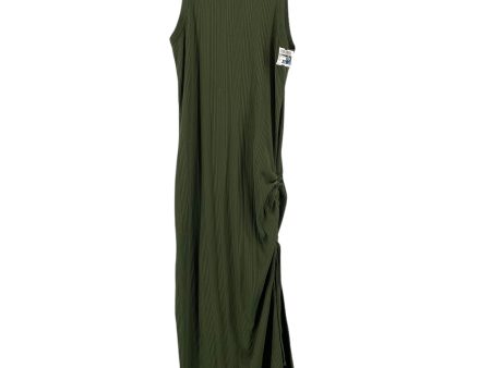 Green Dress Casual Maxi Aerie, Size S Hot on Sale