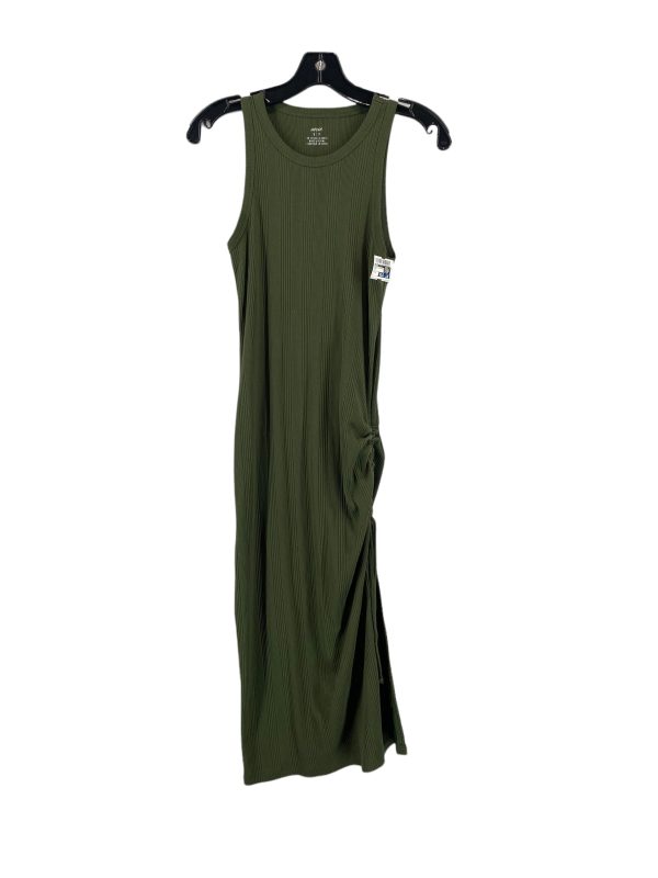 Green Dress Casual Maxi Aerie, Size S Hot on Sale