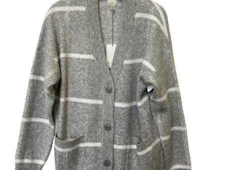 Sweater Cardigan By A New Day In Striped Pattern, Size: S Online Hot Sale