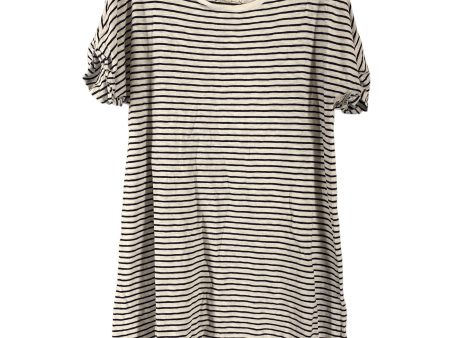 Striped Pattern Dress Casual Short Lou And Grey, Size L Online Sale