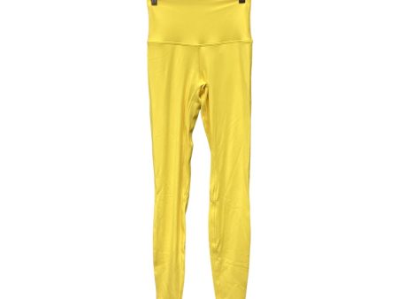 Athletic Pants By Lululemon In Yellow, Size: 2 Sale